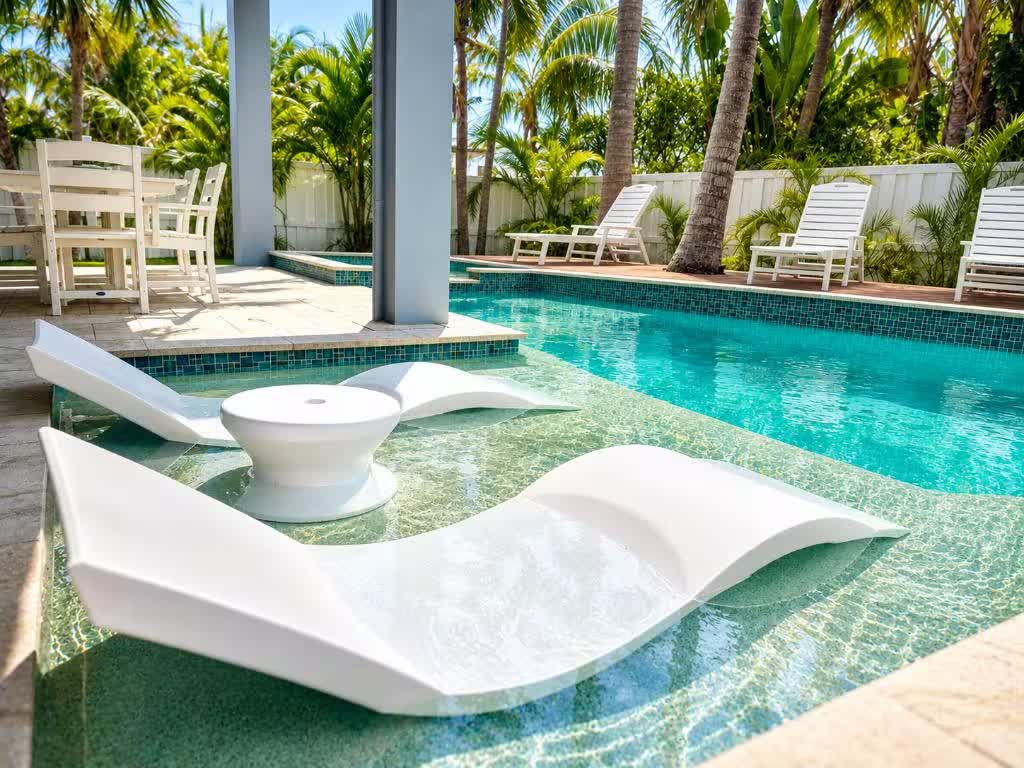 Poolside relaxation